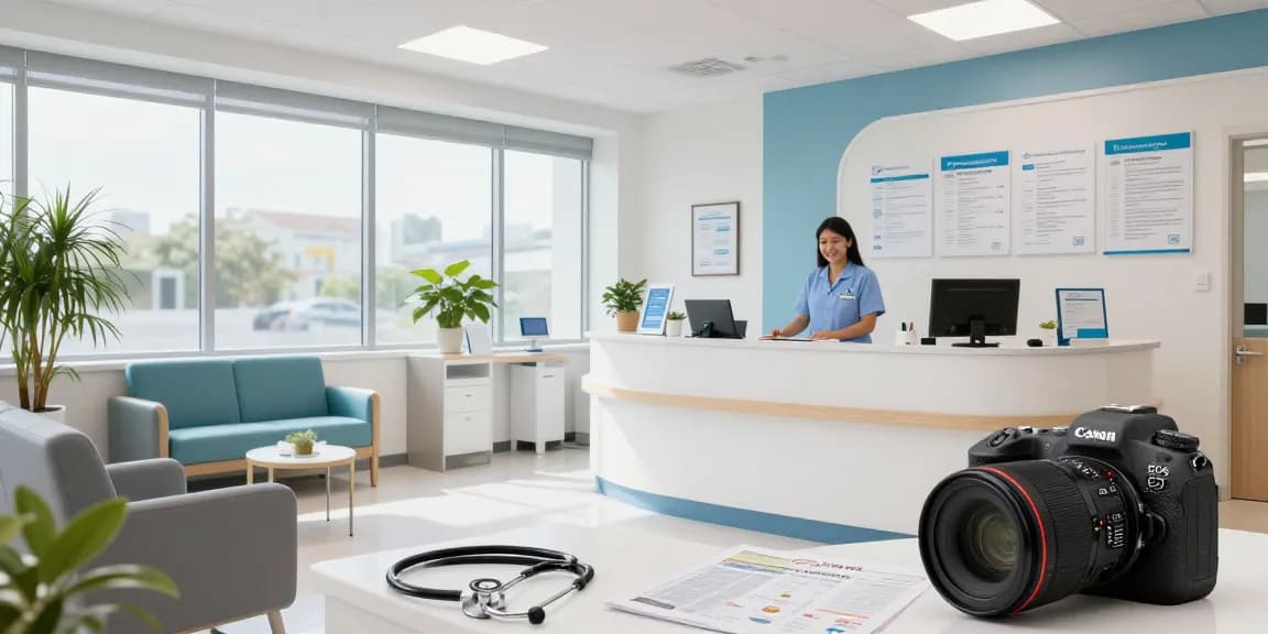 Catastrophic health insurance eligibility and costs explained in a healthcare clinic setting.