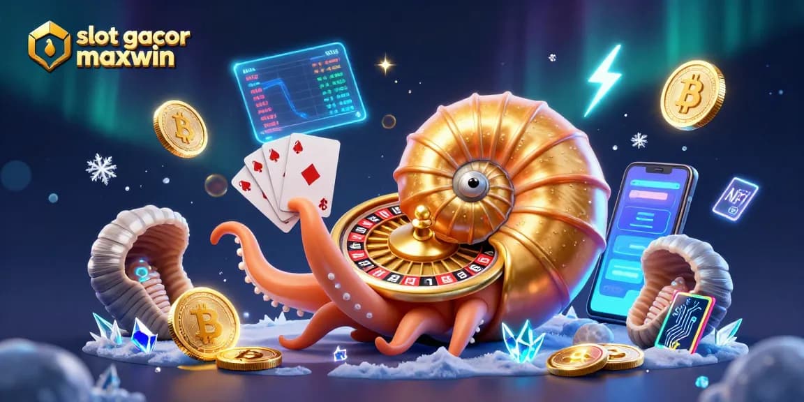 Experience winning with slot gacor maxwin in this vibrant 3D casino illustration.