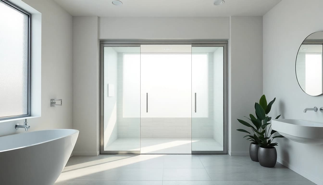 Transform your bathroom with stunning sliding shower doors, showcasing elegance and modern design.