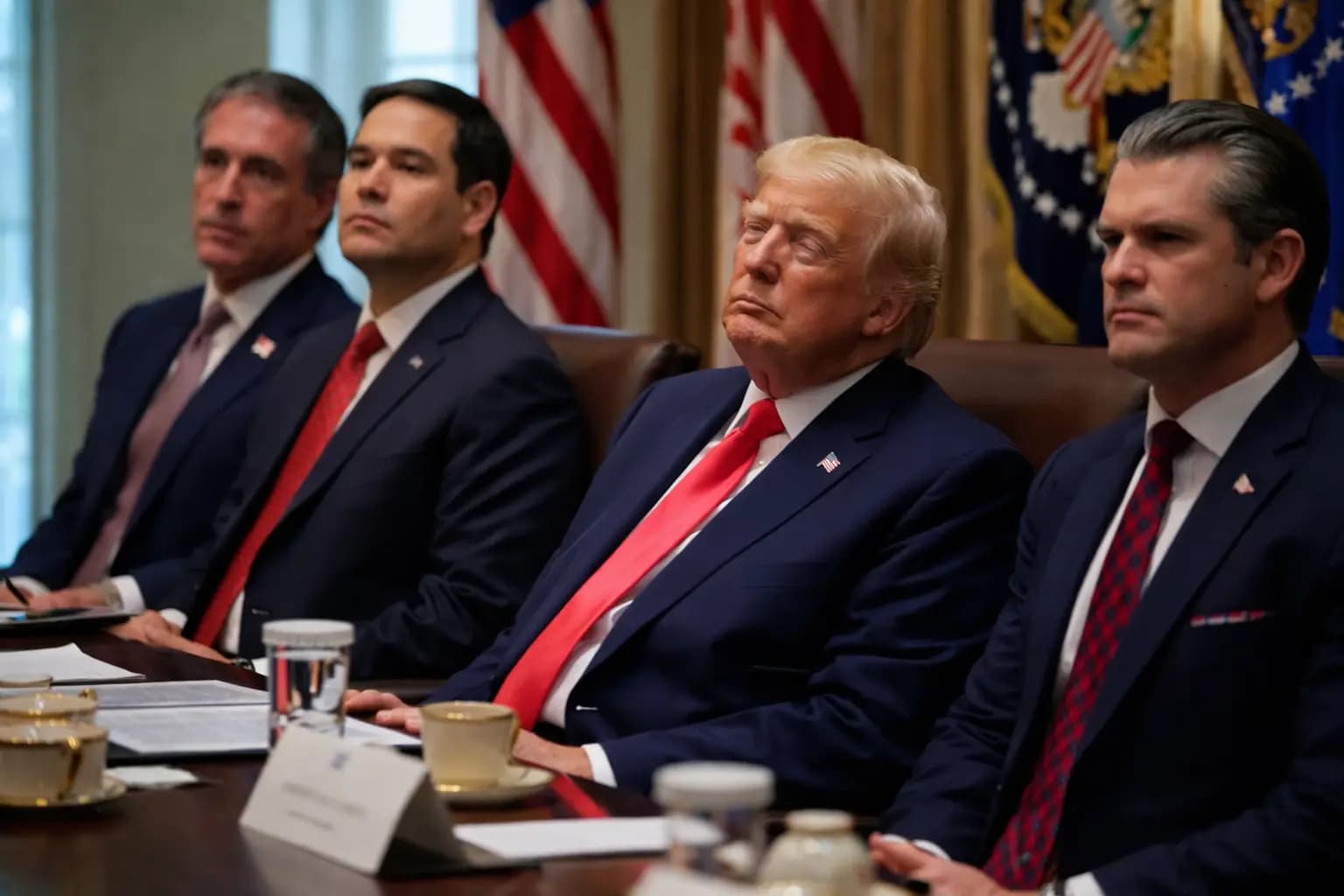 trump sleeping