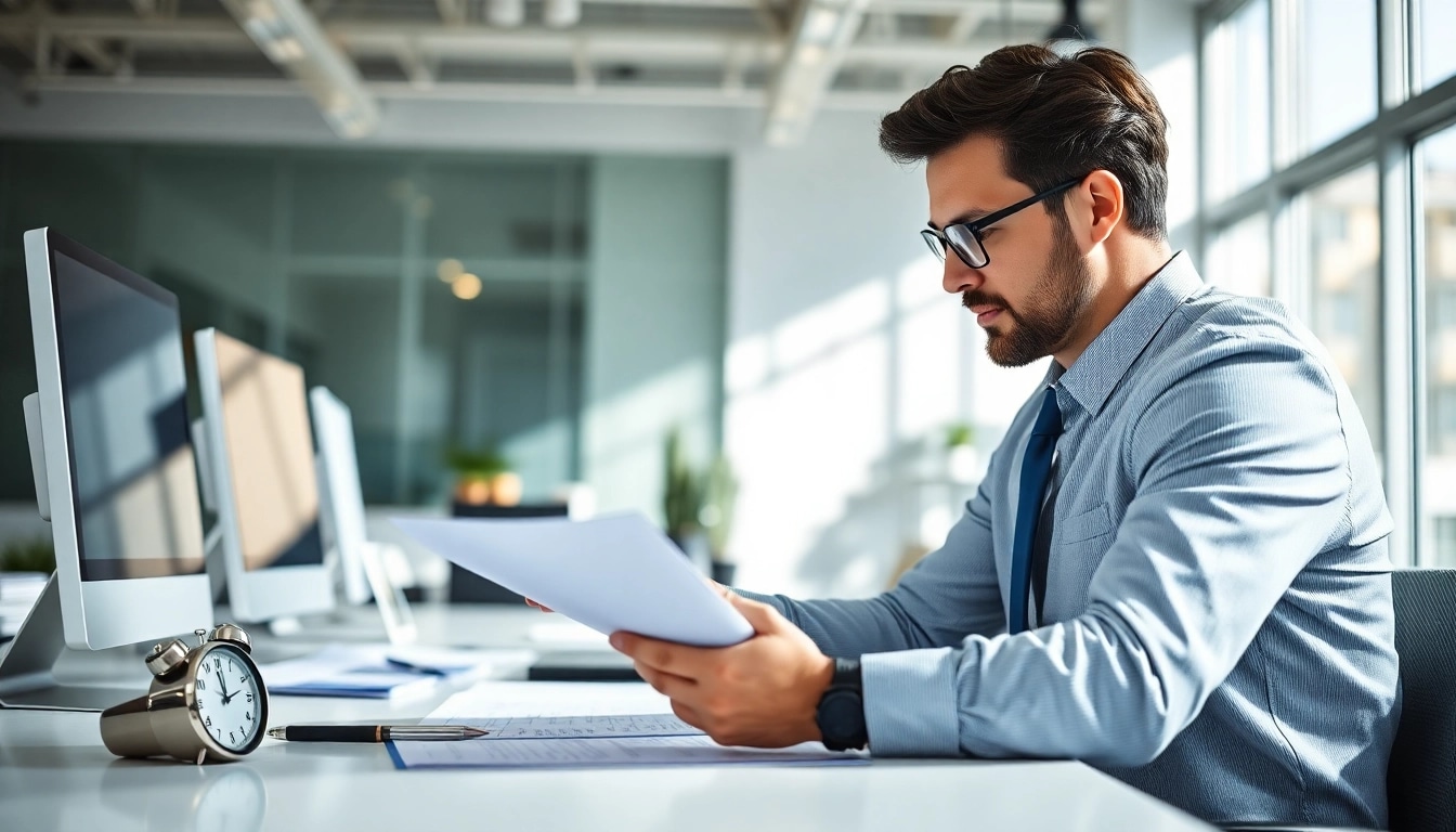 Fast warranty claim decisions illustrated by a professional claims adjuster in an urgent office environment.