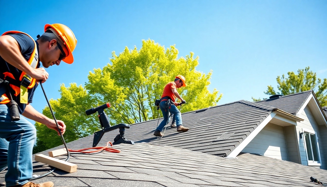 Provide professional roofing services with experts on-site during installation for home improvement.