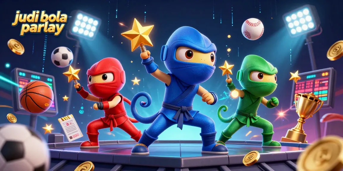 Experience thrilling judi bola parlay action with dynamic sports elements and energetic characters.
