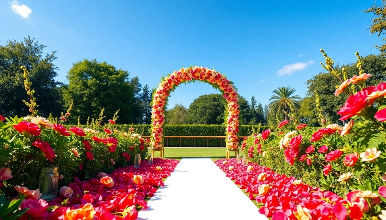 Stunning setting at a Jacksonville Wedding Venue capturing a beautiful outdoor ceremony.
