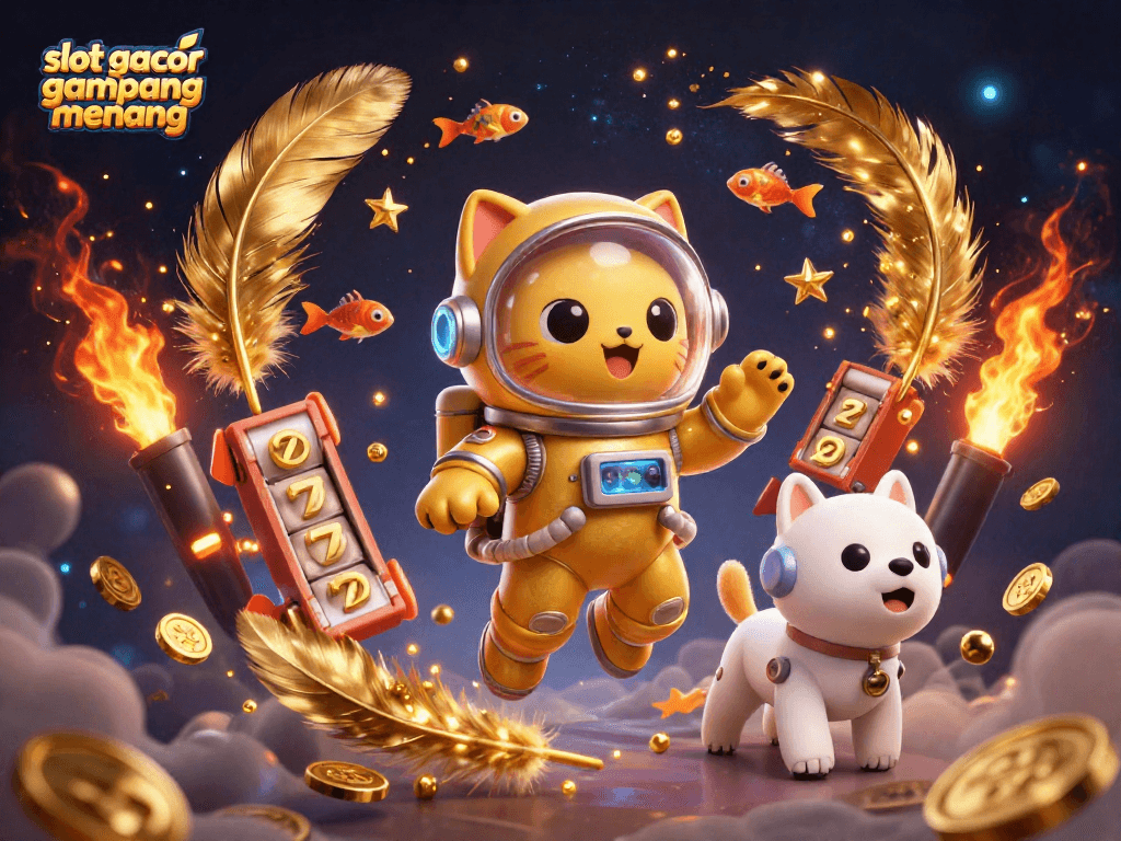 Experience thrilling gameplay with slot gacor gampang menang showcasing animated elements and space-themed characters.