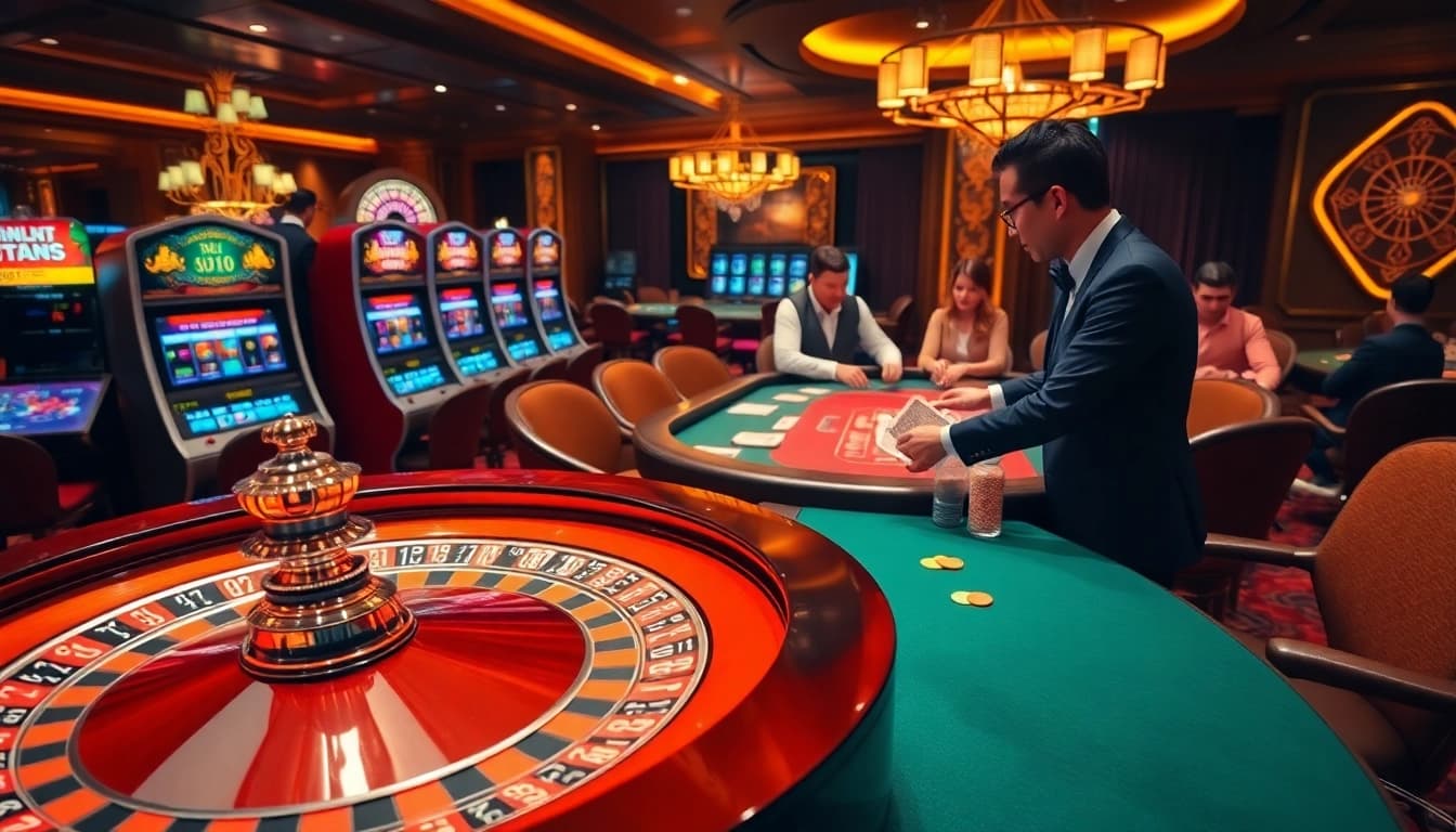 Ressentez l'excitation de jouer au casino en ligne France à une table de roulette luxueuse.