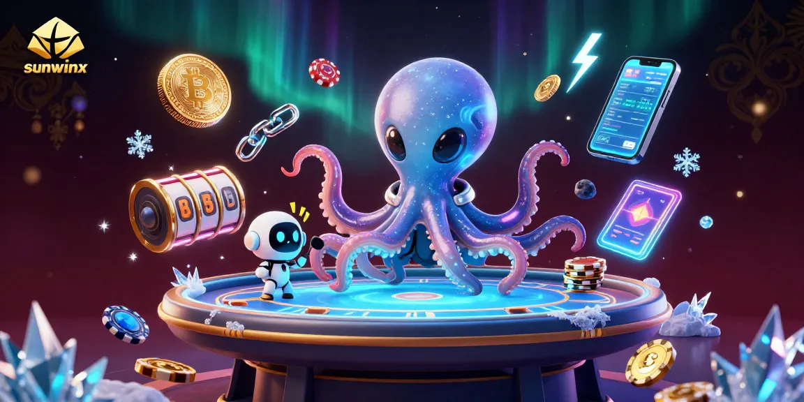 Experience thrilling poker at sunwinx with an alien octopus dealer navigating cosmic odds.