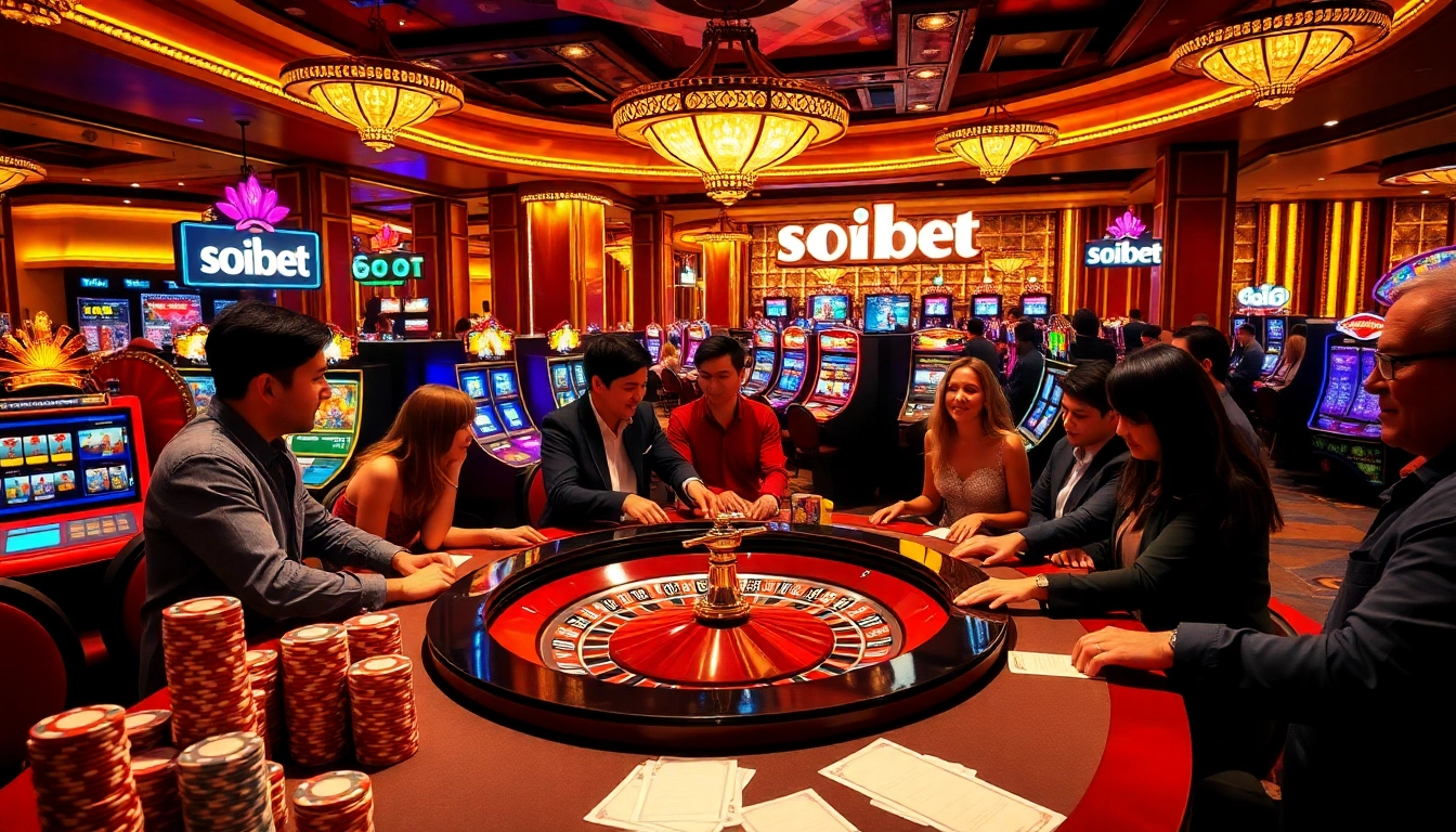 Experience excitement at เว็บ soibet with players enjoying engaging casino games in a lively atmosphere.