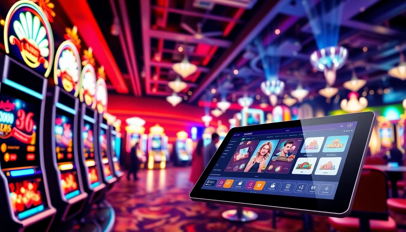 Engaging atmosphere of an online casino Canada showcasing vibrant gaming interfaces and interactive dealers.