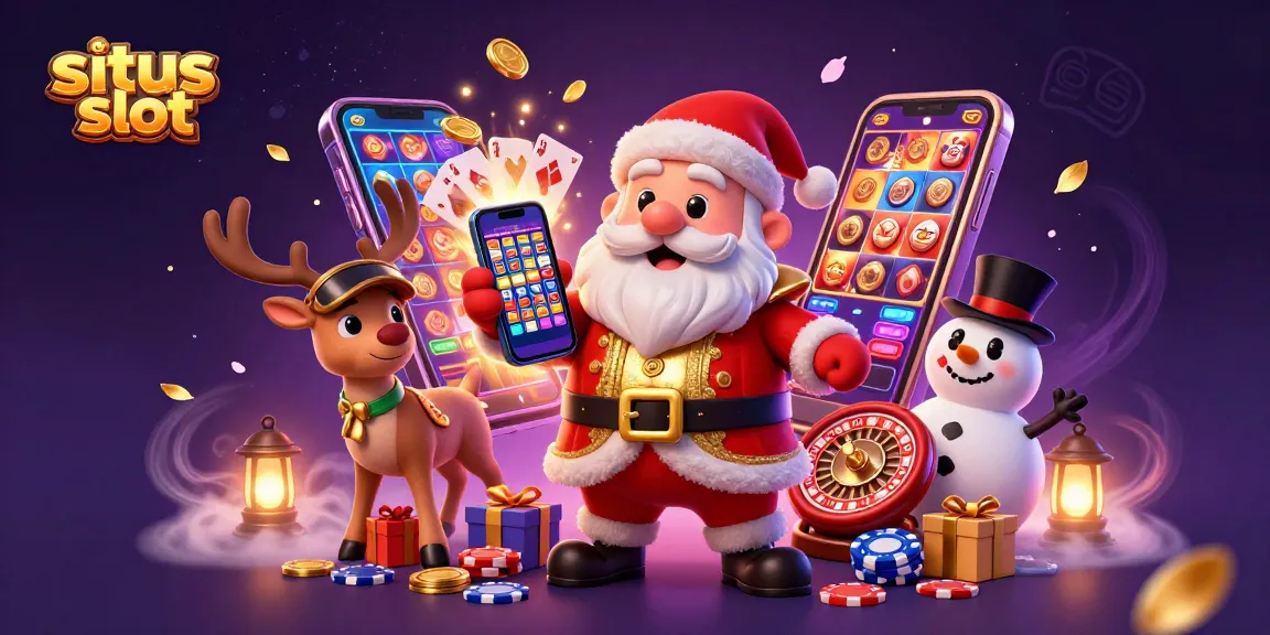 Join the fun on situs slot resmi with Santa, his reindeer, and snowman enjoying jackpot slots!