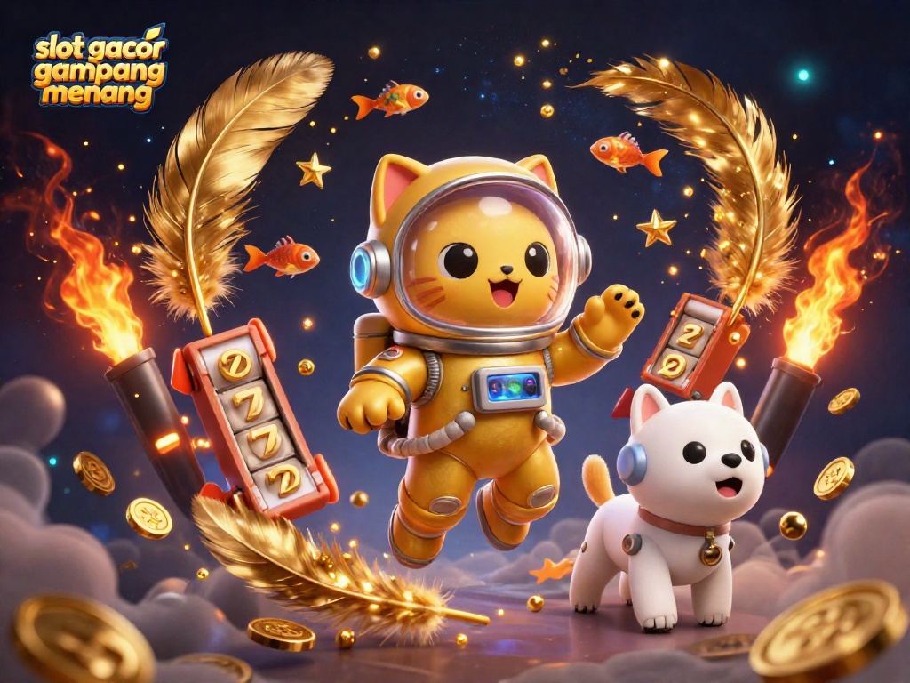 Experience thrilling gameplay with slot gacor gampang menang showcasing animated elements and space-themed characters.