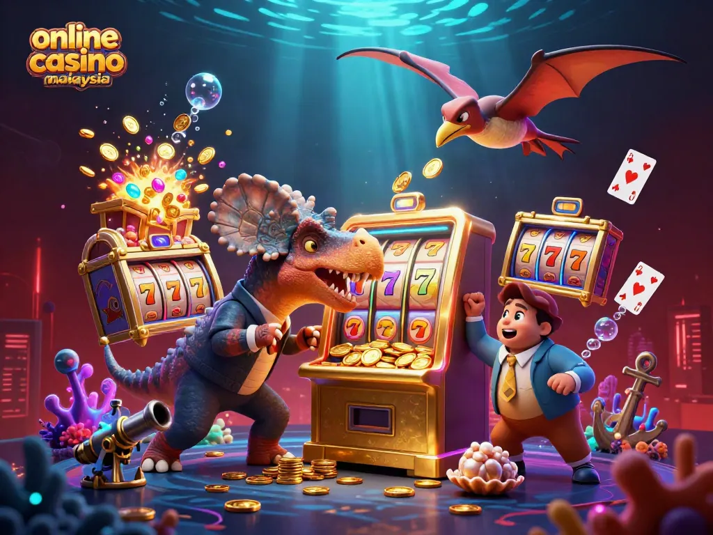 Experience the thrilling action of online casino malaysia with vibrant characters and jackpot wins!