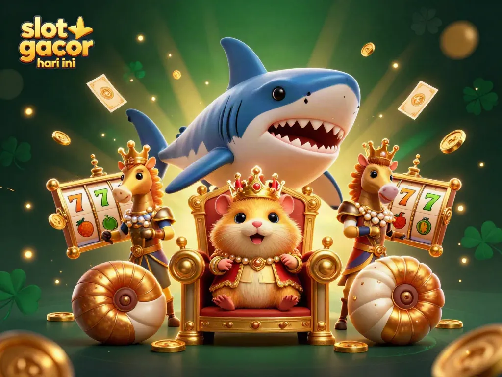 Engage with slot gacor hari ini, featuring vivid 3D cartoon characters embodying casino excitement.