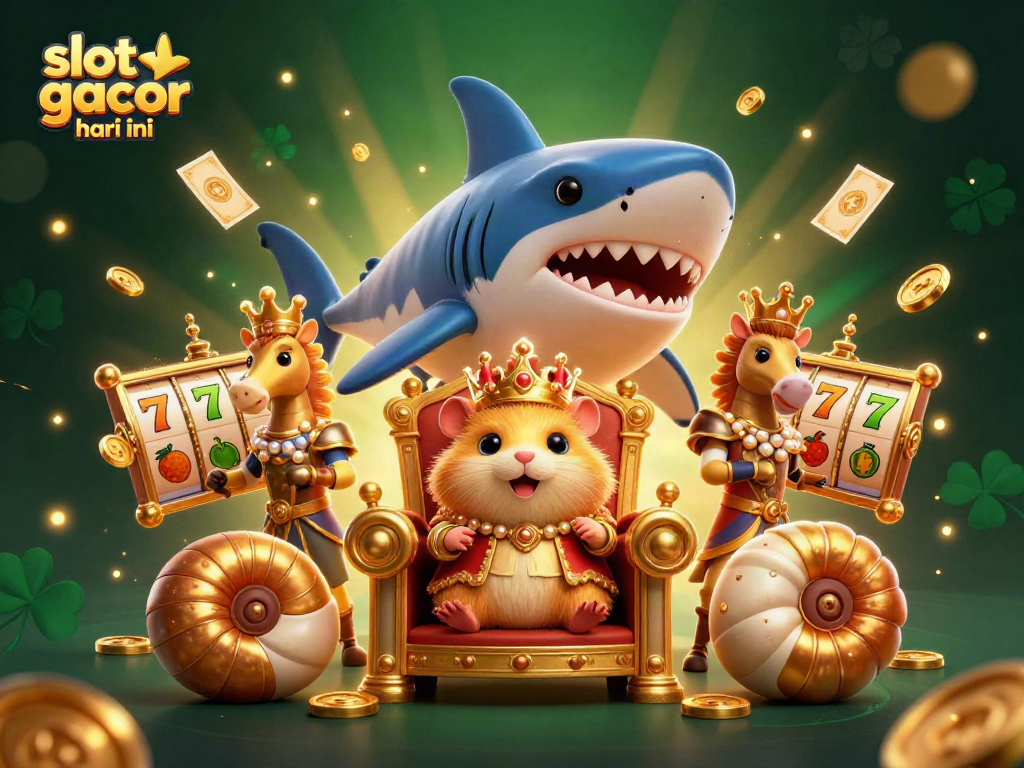 Engage with slot gacor hari ini, featuring vivid 3D cartoon characters embodying casino excitement.