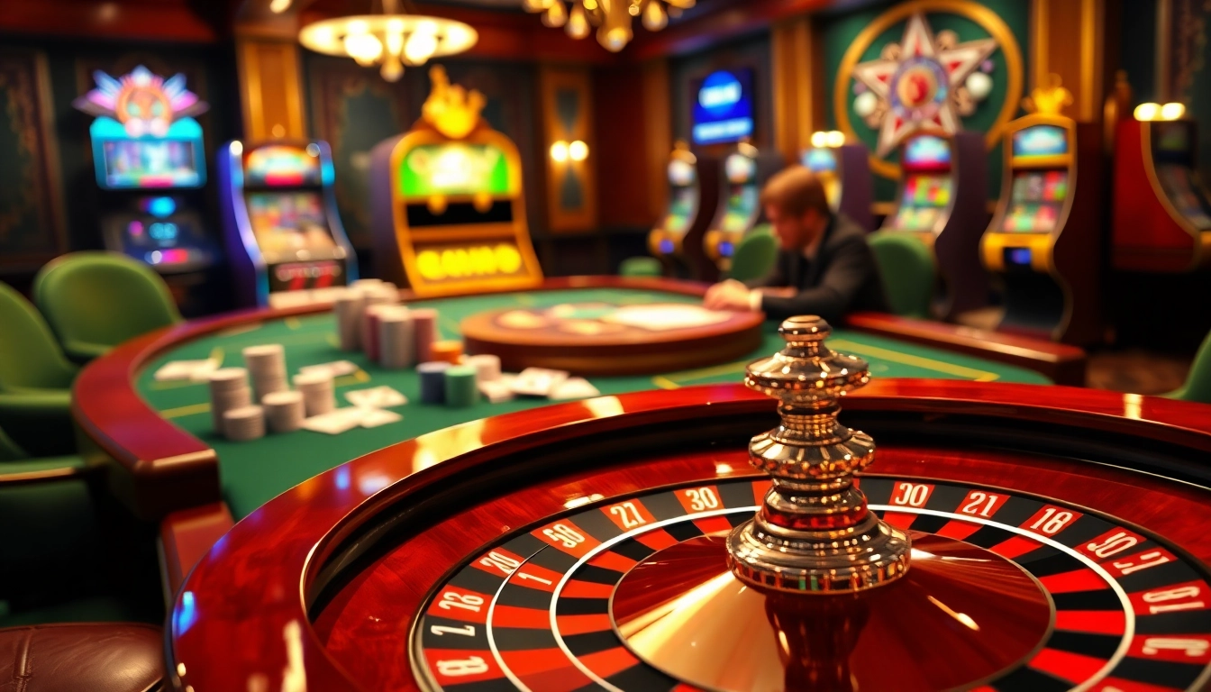 Stratégies gagnantes dans un casino en ligne France fiable représentées dans une scène de jeu luxueuse.