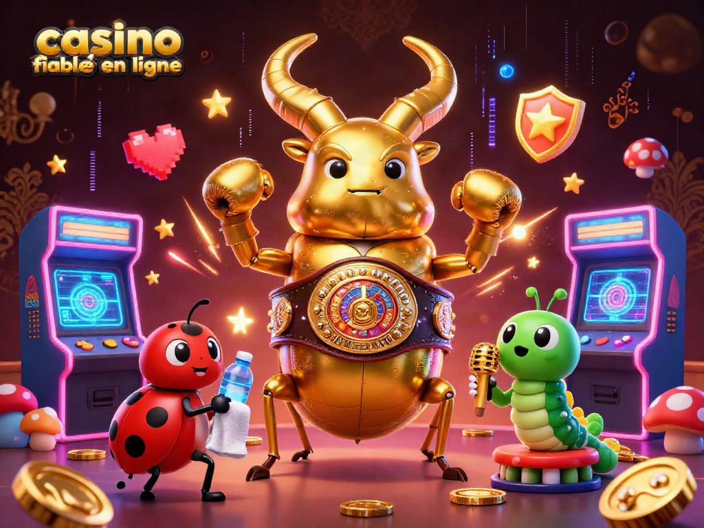 Découvrez les jeux passionnants dans un casino fiable en ligne avec un scarabée doré et ses compagnons.