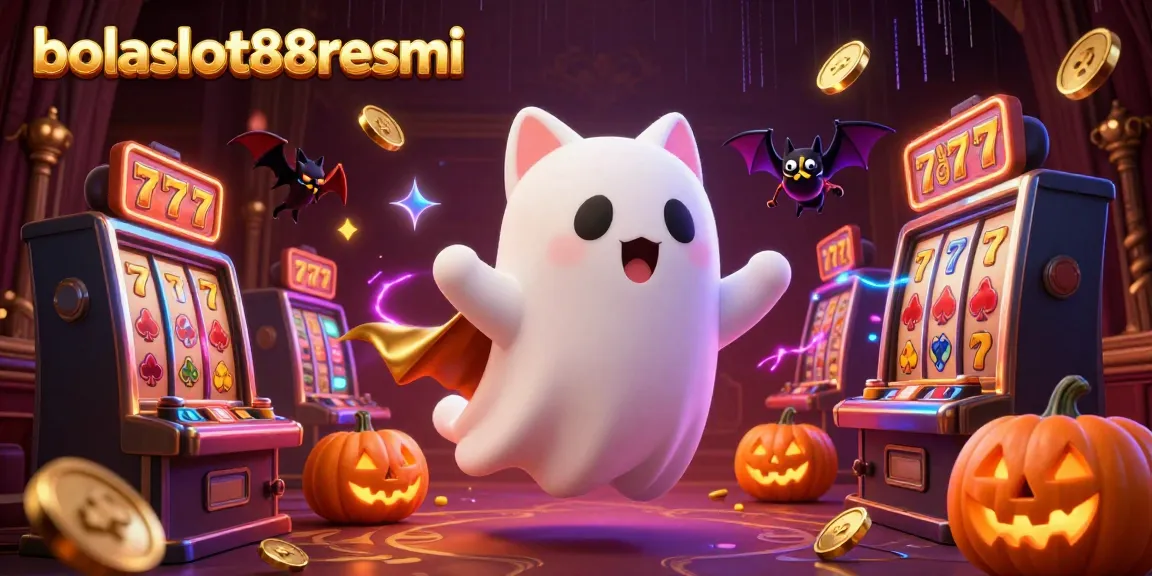 Engage with bolaslot88resmi and explore thrilling slots in a hauntingly vibrant casino scene.