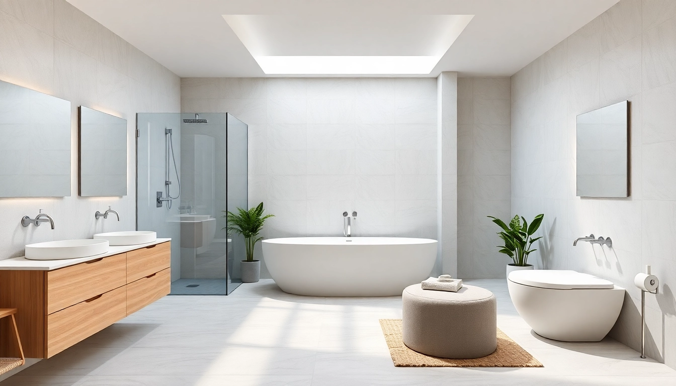 Badgestaltung mit Produkten von sonni sanitär GmbH, modernes Design und hochwertige Materialien.