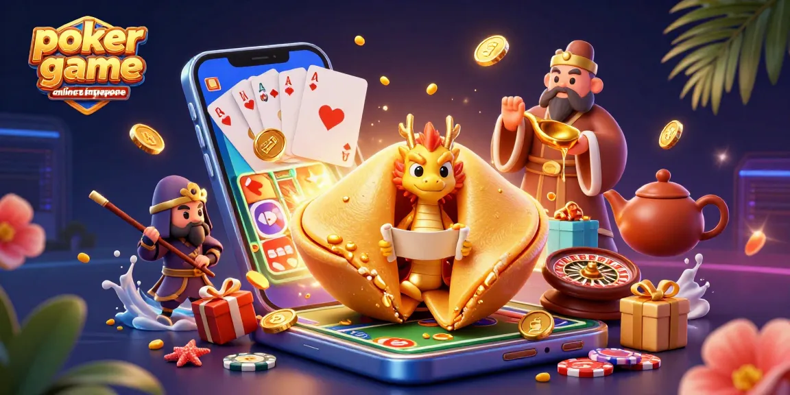 Engage in an exciting poker game online Singapore with dynamic, colorful elements and vibrant characters