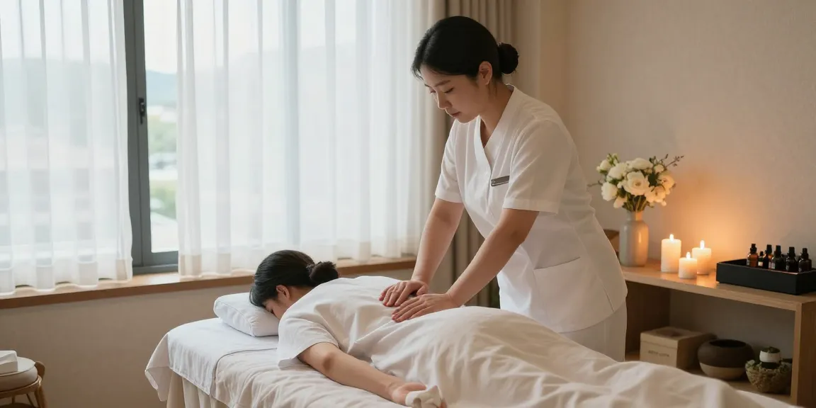 Experience a luxurious 부산스웨디시 massage in tranquil spa setting with soft lighting and calming decor.