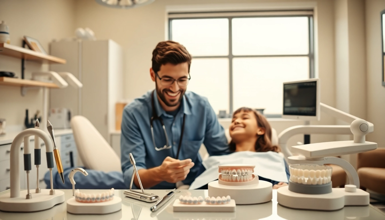 Orthodontist Edmonton providing patient care in a welcoming clinic environment.
