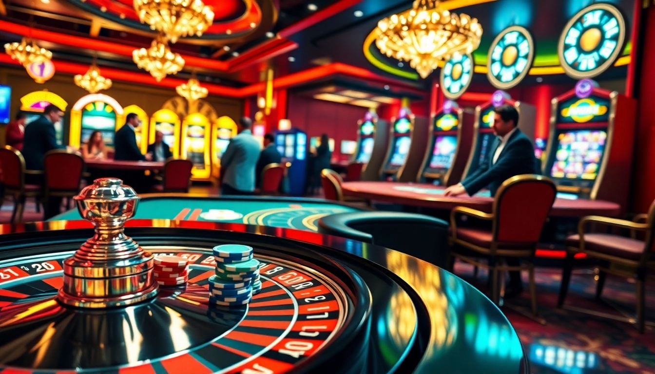 Pemain yang terlibat merasakan atmosfer mendebarkan togel sumo dalam suasana kasino mewah.