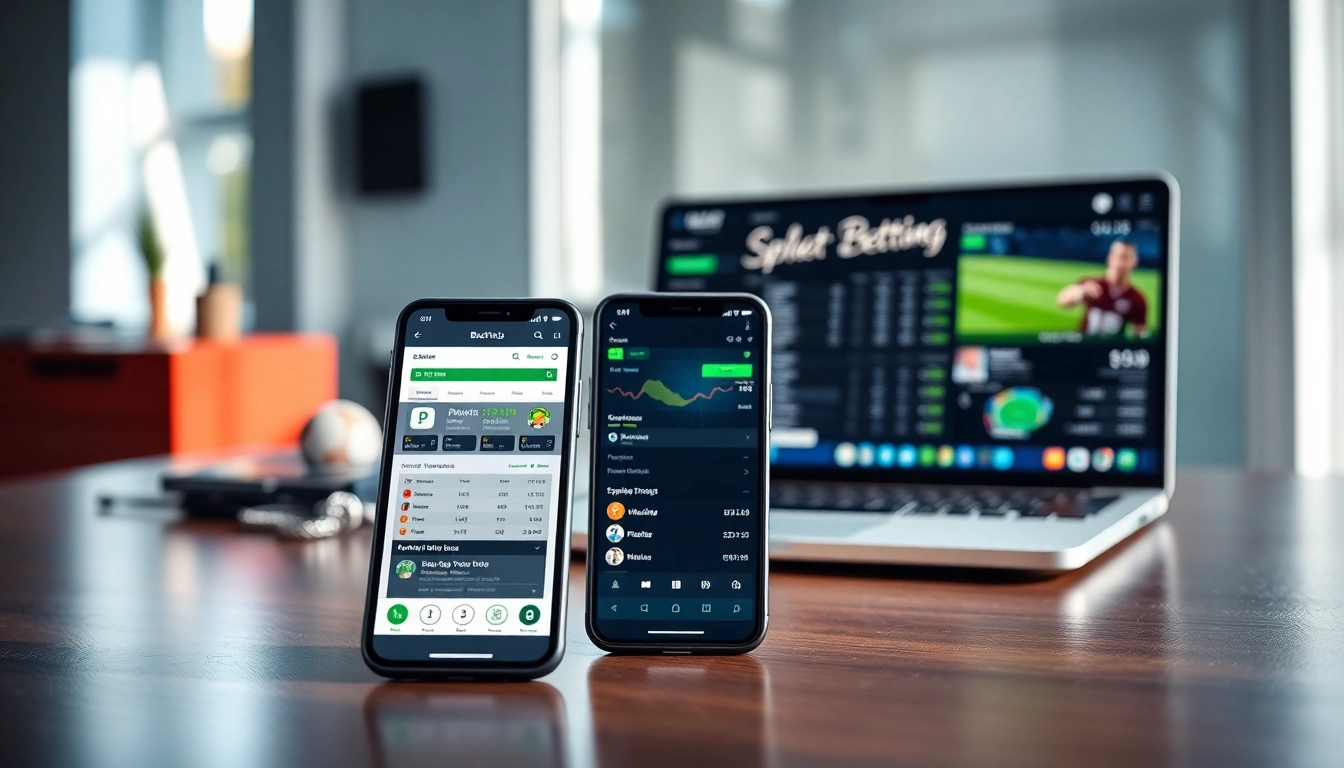 Explore the best online sportsbooks India through dynamic sports betting devices highlighting modern technology.