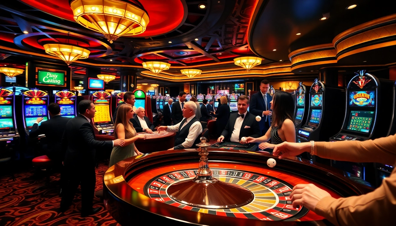 A casino floor showcasing a roulette table and enthusiastic players, highlighting the hidden wiki onion concept through dark-themed decor.