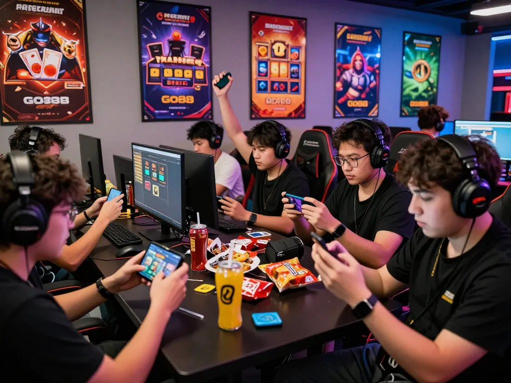 Players enjoying the Go88 gaming platform in a vibrant atmosphere, showcasing excitement and engagement.