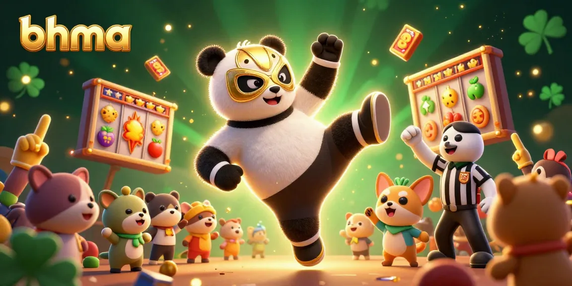 Experience thrilling gaming at bhma's vibrant online slot reels with lively animal characters.