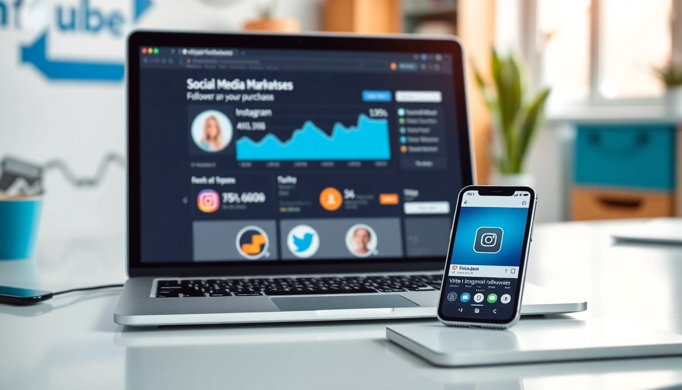 instagram フォロワー 購入 を促進するデジタルマーケティングの作業スペース
