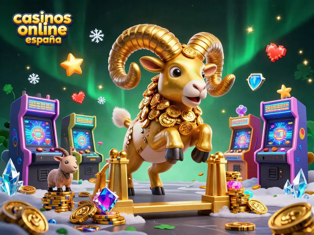 Visualiza la emoción de jugar en casinos online en España con esta ilustración vibrante y dinámica.