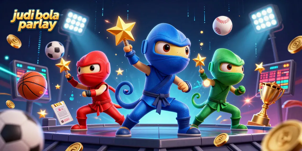 Experience thrilling judi bola parlay action with dynamic sports elements and energetic characters.