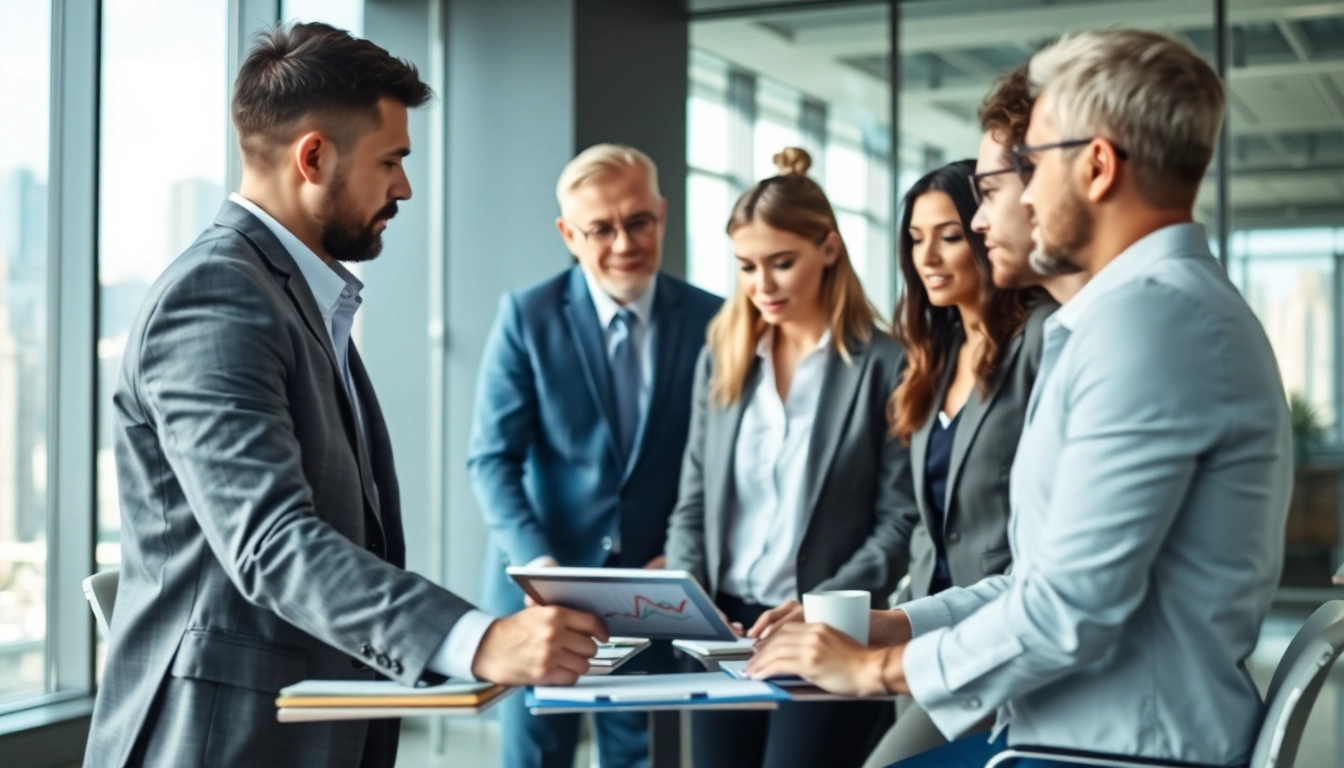Engage in Competitive intelligence discussions during a professional business meeting.