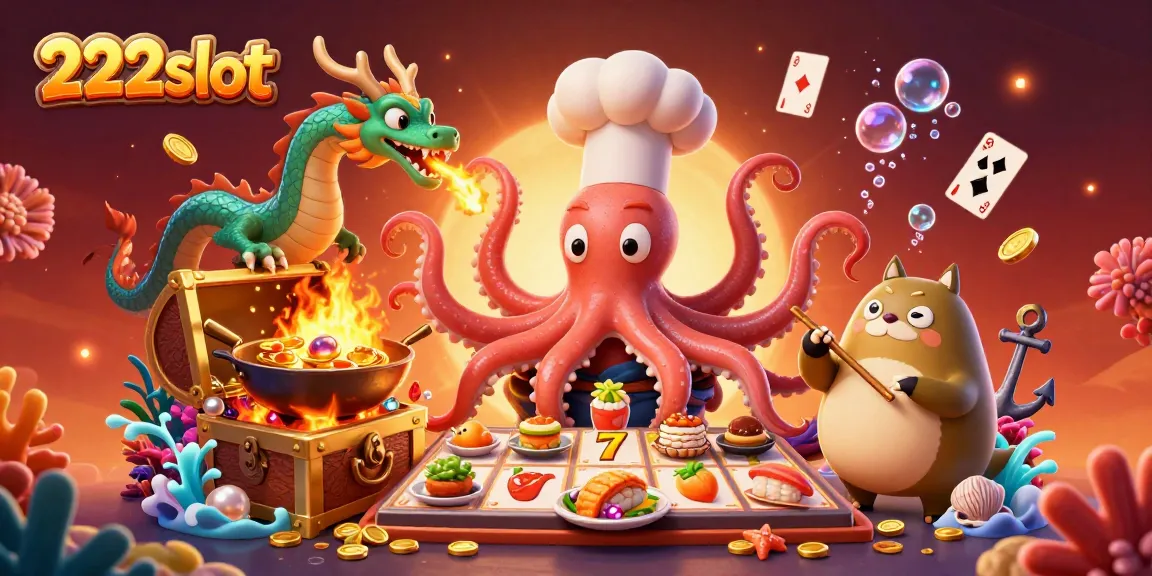 Slot permainan 222slot disajikan oleh karakter anime unik dalam ilustrasi yang menarik.