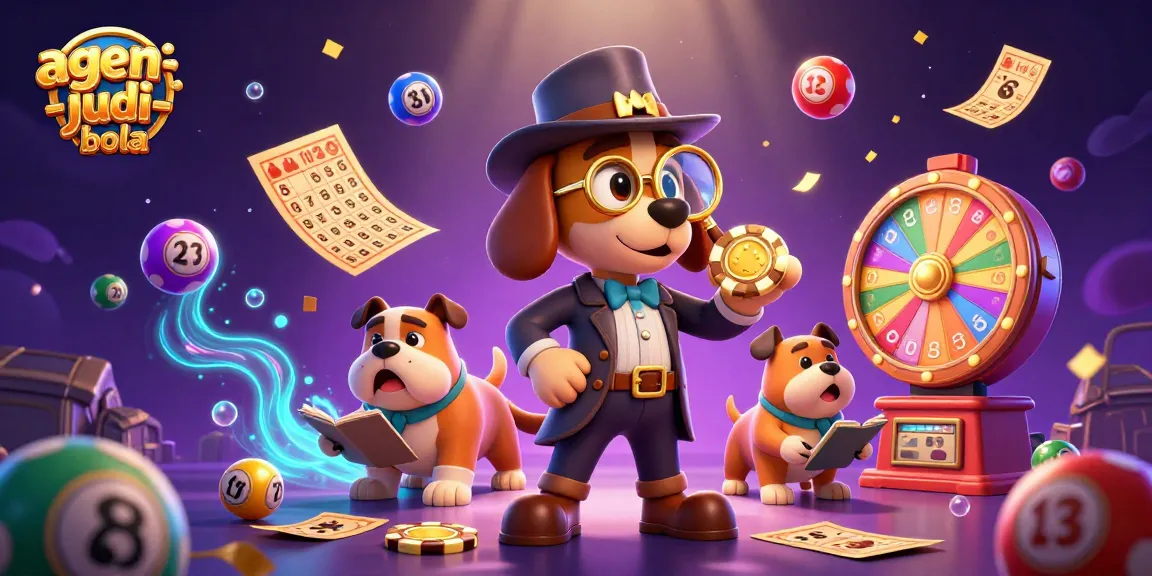 Engage with agen-judi-bola through an adventurous scene of detectives uncovering treasure amid vibrant casino elements.