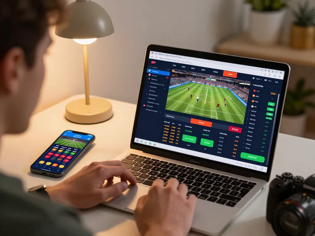 Engaging in online casinos in Canada reddit with strategic sports betting from home setup.