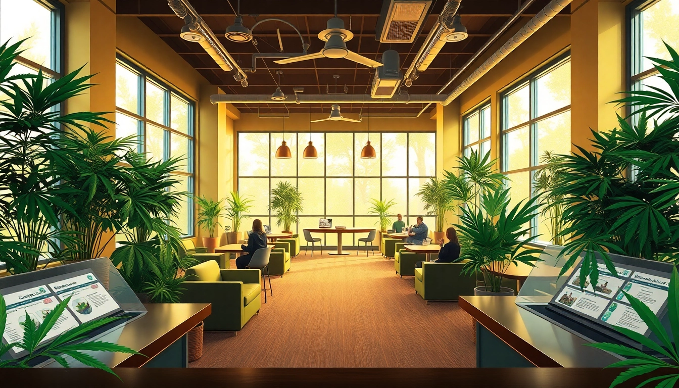 Club Cannabis Madrid, vibrant lounge showcasing cannabis culture and community spirit in a relaxed atmosphere.