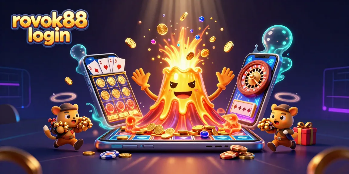 Experience rousing casino adventures with rokok88 login in this vibrant, action-packed 3D illustration.