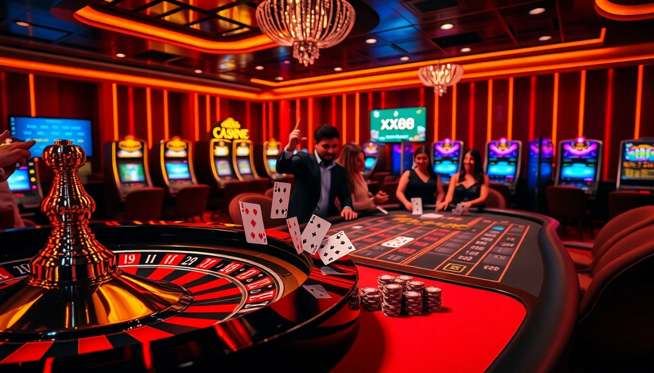 Engaging roulette wheel and blackjack table at https://xx88.nl/, showcasing luxury casino gaming.