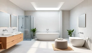 Badgestaltung mit Produkten von sonni sanitär GmbH, modernes Design und hochwertige Materialien.