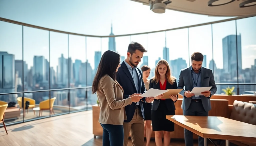 Find exciting new york jobs with professionals networking in a vibrant New York co-working space.