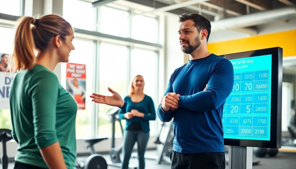 Calculate body fat percentage using an interactive body fat percentage calculator with engaging visuals.