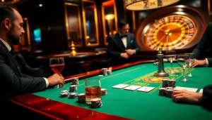 SODO Casino showcases an elegant poker table with chips and cards in a luxurious setting.