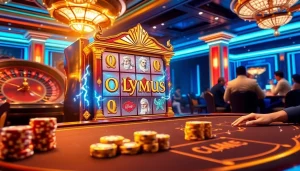 Rasakan sensasi Olympus Slot saat pemain mencoba keberuntungan mereka di kasino yang elegan.