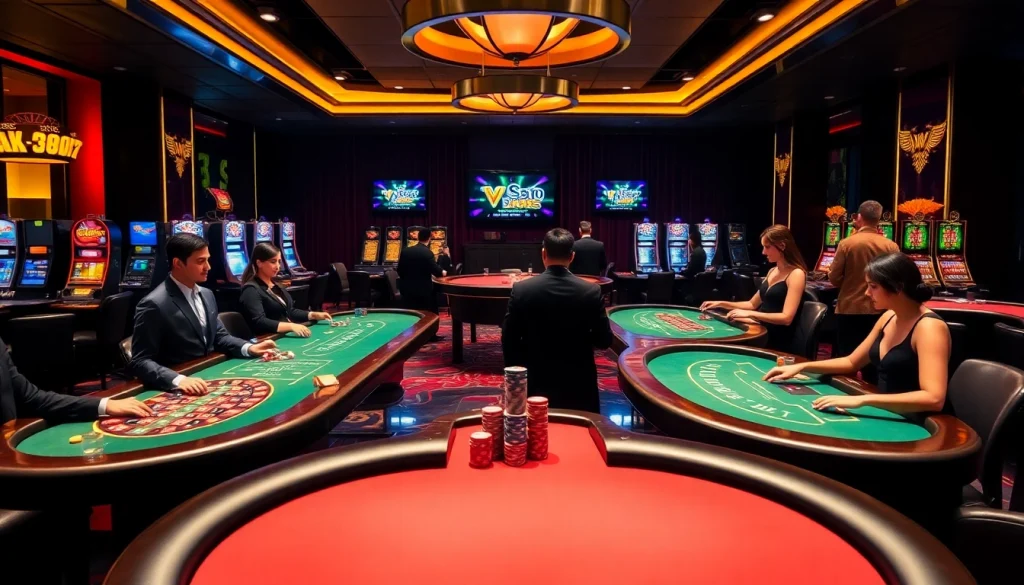 S8 casino scene featuring vibrant gaming tables and exclusive betting opportunities
