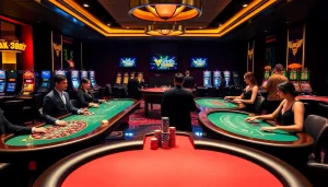 S8 casino scene featuring vibrant gaming tables and exclusive betting opportunities