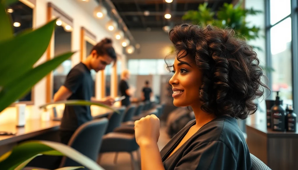 Perm San Diego experience at Omnia Salon with expert stylists enhancing beauty and style.